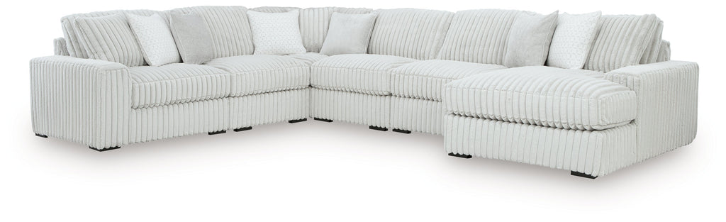 Stupendous Alloy 6-Piece Sectional with Chaise