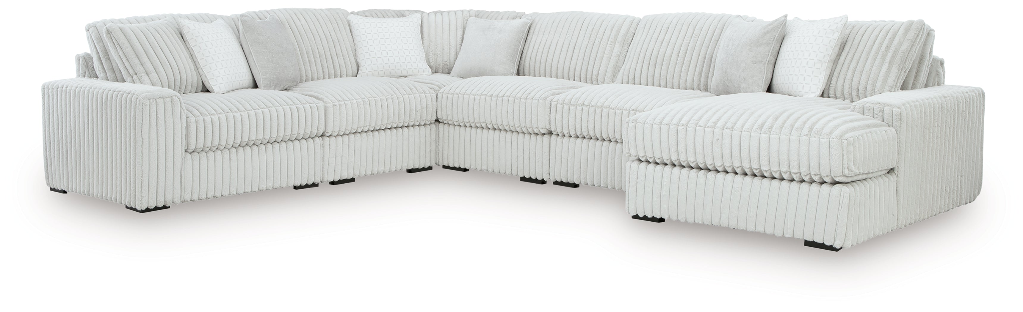 Stupendous Alloy 6-Piece Sectional with Chaise