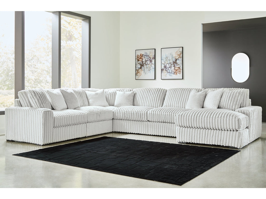 Stupendous Alloy 6-Piece Sectional with Chaise