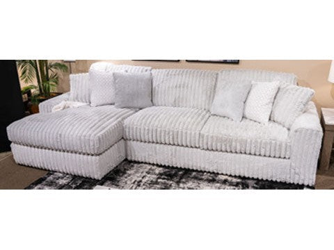 Stupendous Alloy Corduroy 2-Piece LAF Chaise Sectional