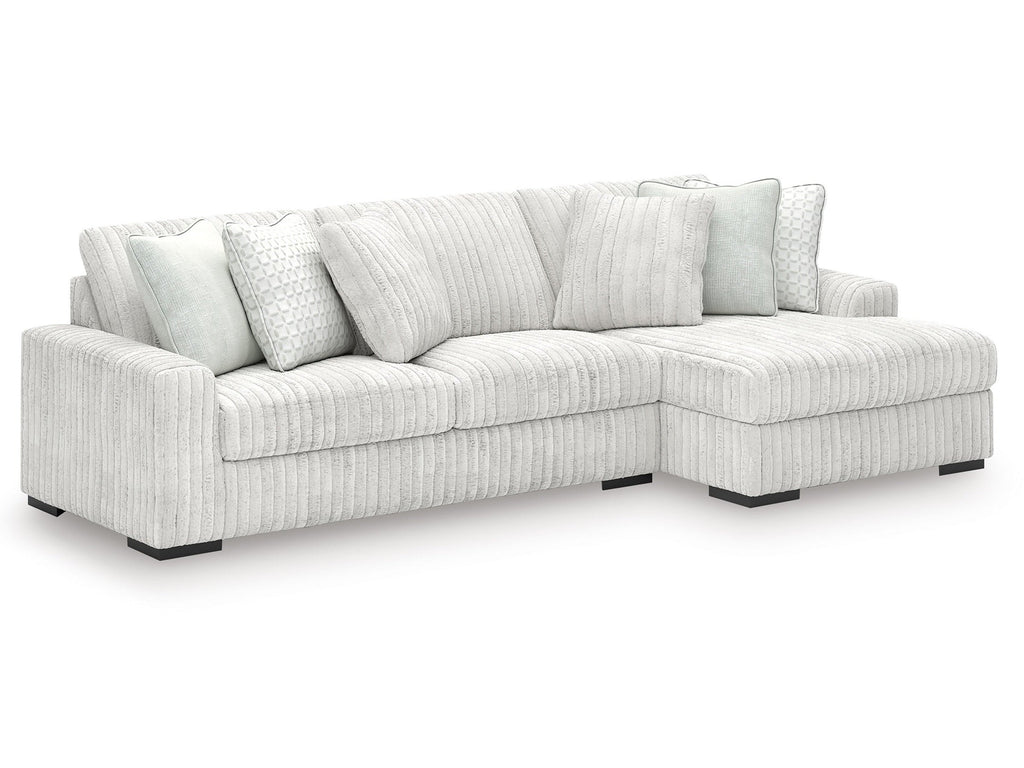 Stupendous Alloy Corduroy 2-Piece RAF Chaise Sectional
