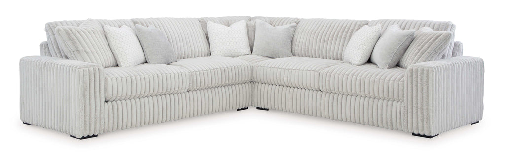 Stupendous Alloy Corduroy Symmetrical Sectional Living Room Set / 3pc