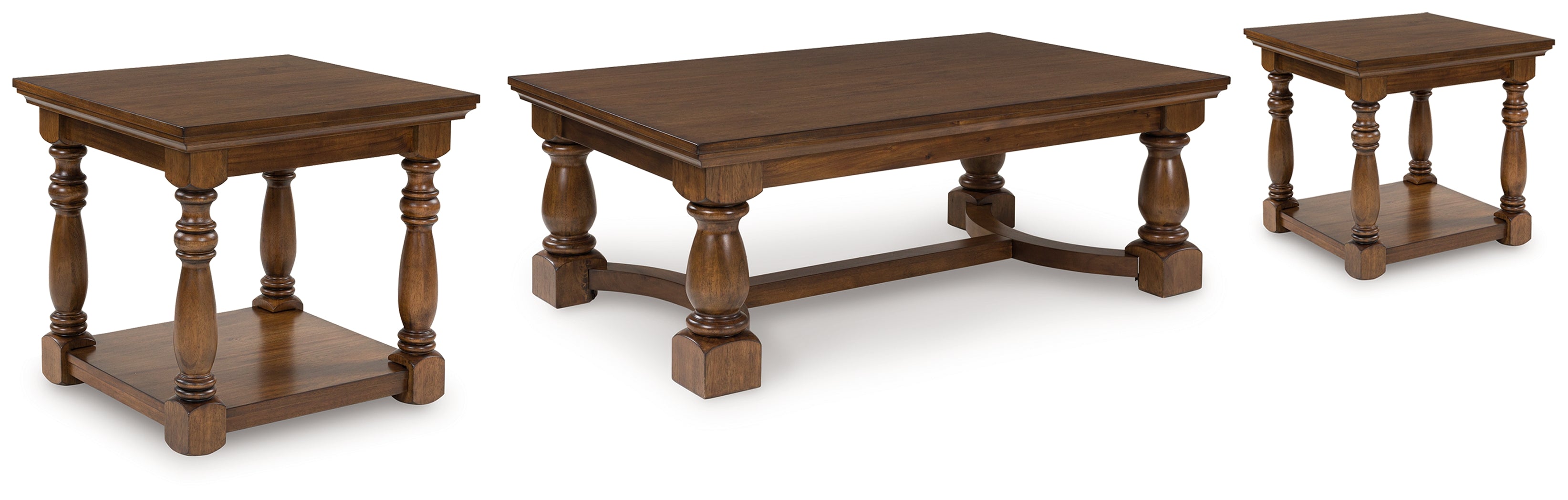 Sturlayne Brown Coffee Table and 2 End Tables