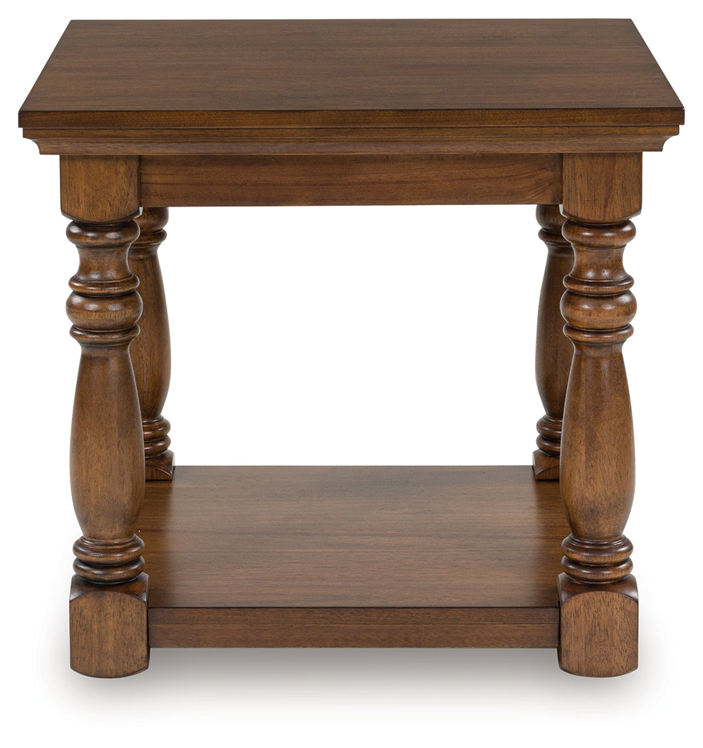 Sturlayne Brown Coffee Table and 2 End Tables
