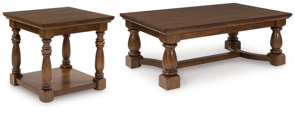 Sturlayne Brown Coffee Table and End Table