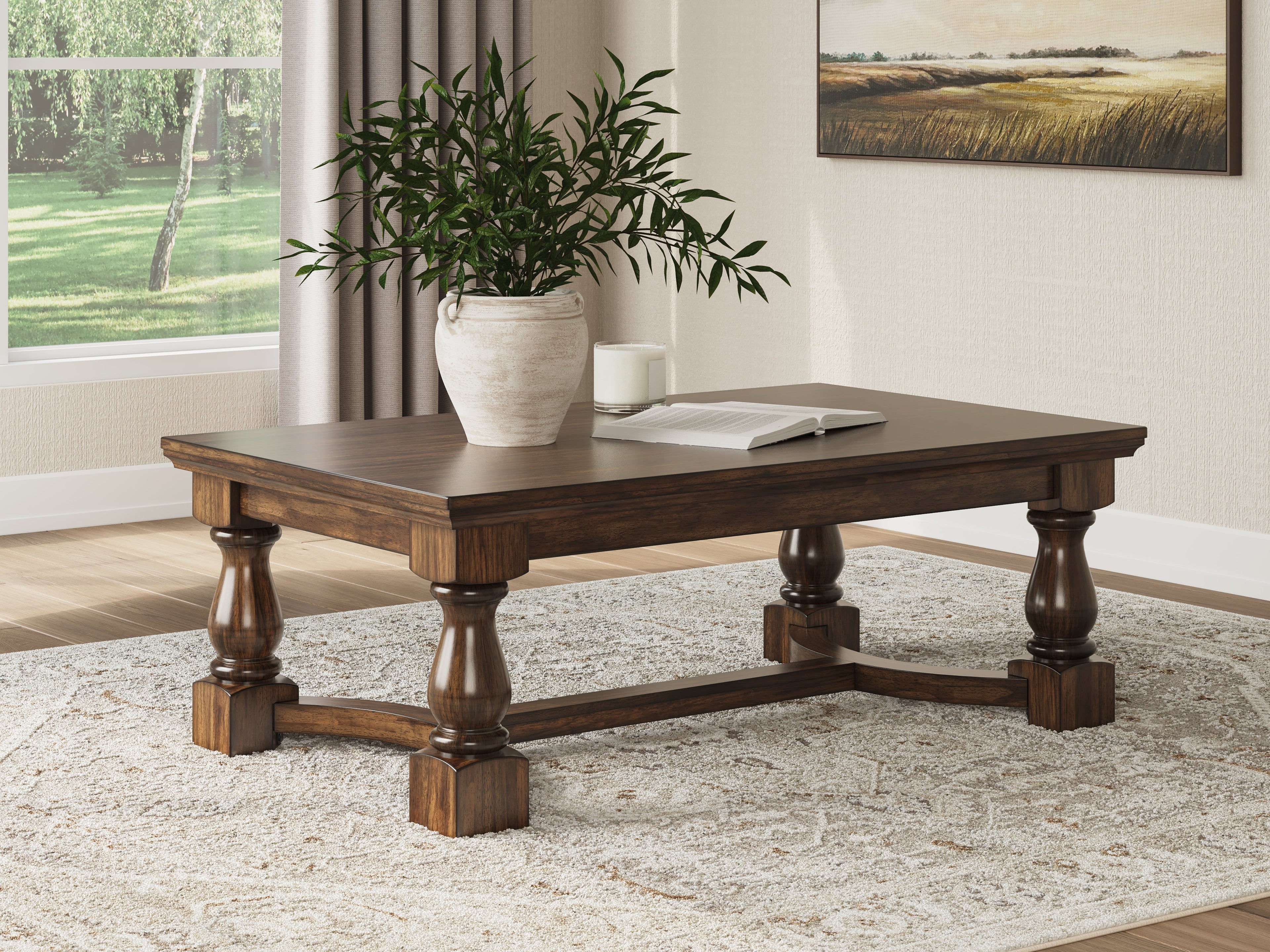 Sturlayne Brown Coffee Table and End Table