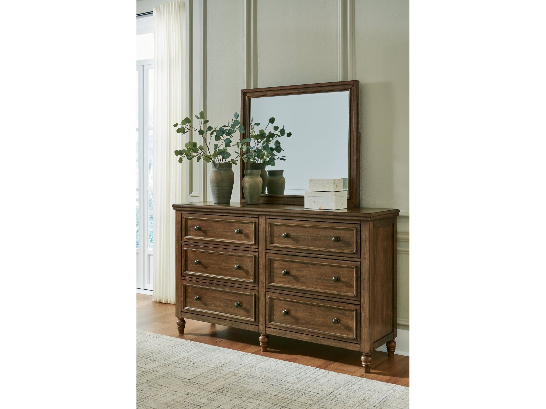 Sturlayne Brown Dresser and Mirror
