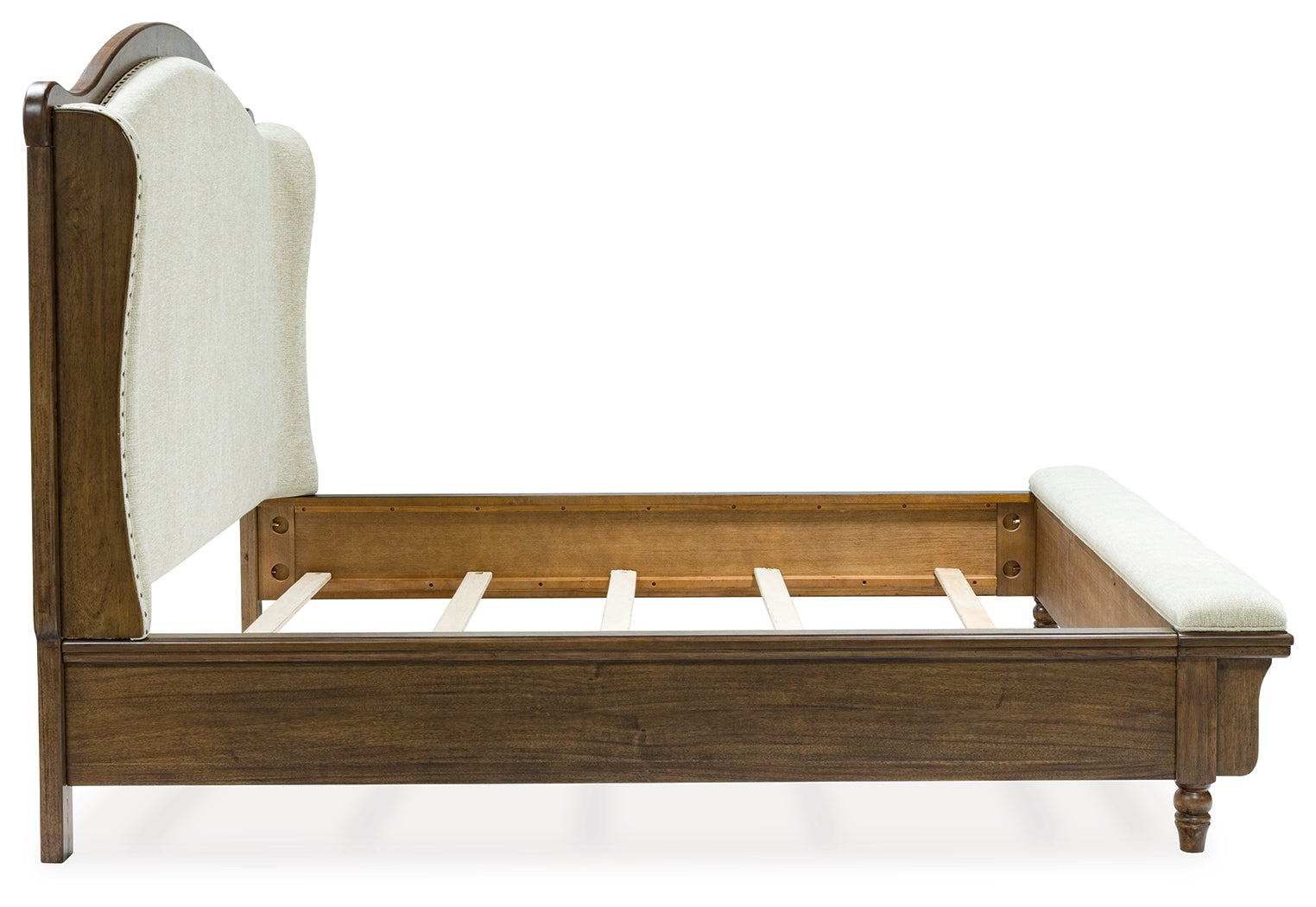 Sturlayne Brown King Upholstered Panel Bed