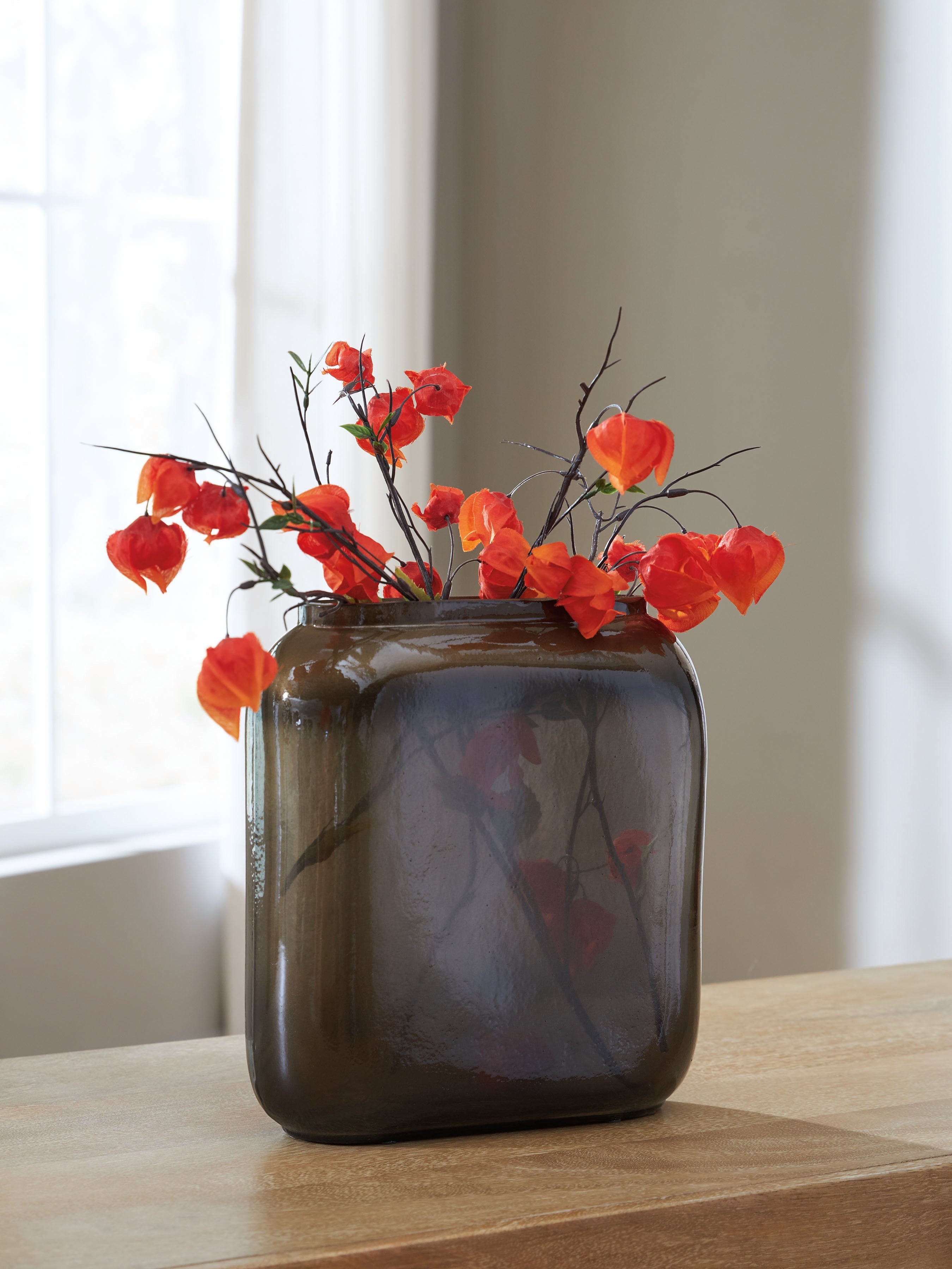 Sumner Gray/Gold Vase (10''H)