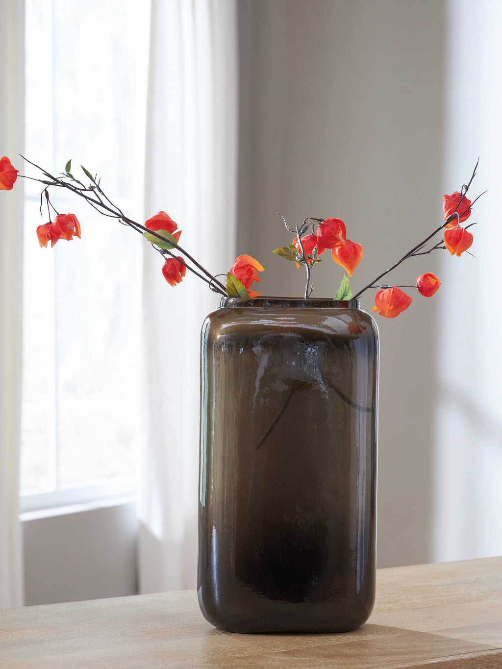 Sumner Gray/Gold Vase (14''H)