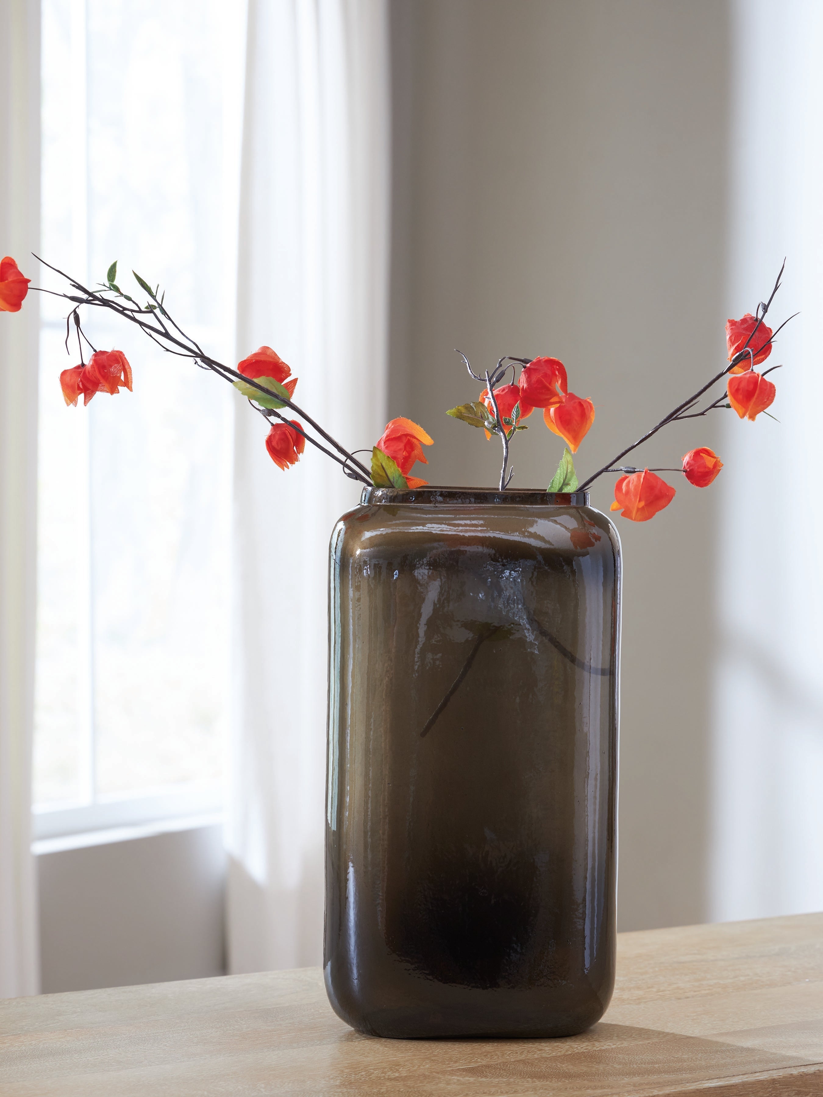 Sumner Gray/Gold Vase (14''H)