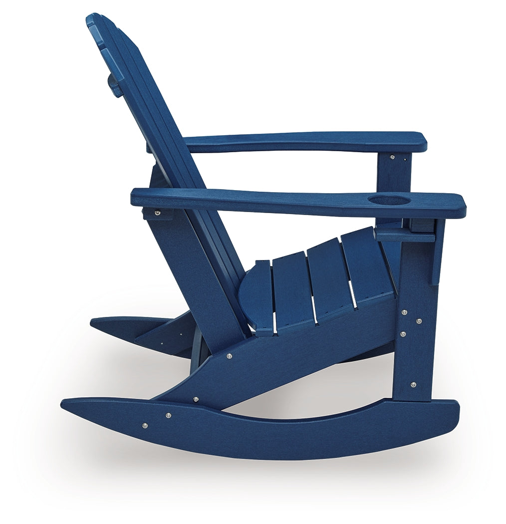 Sundown Shores Blue Rocking Chair