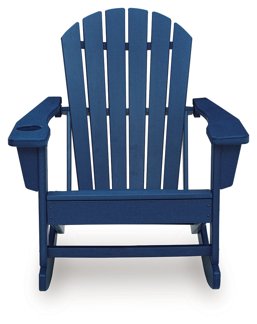 Sundown Shores Blue Rocking Chair