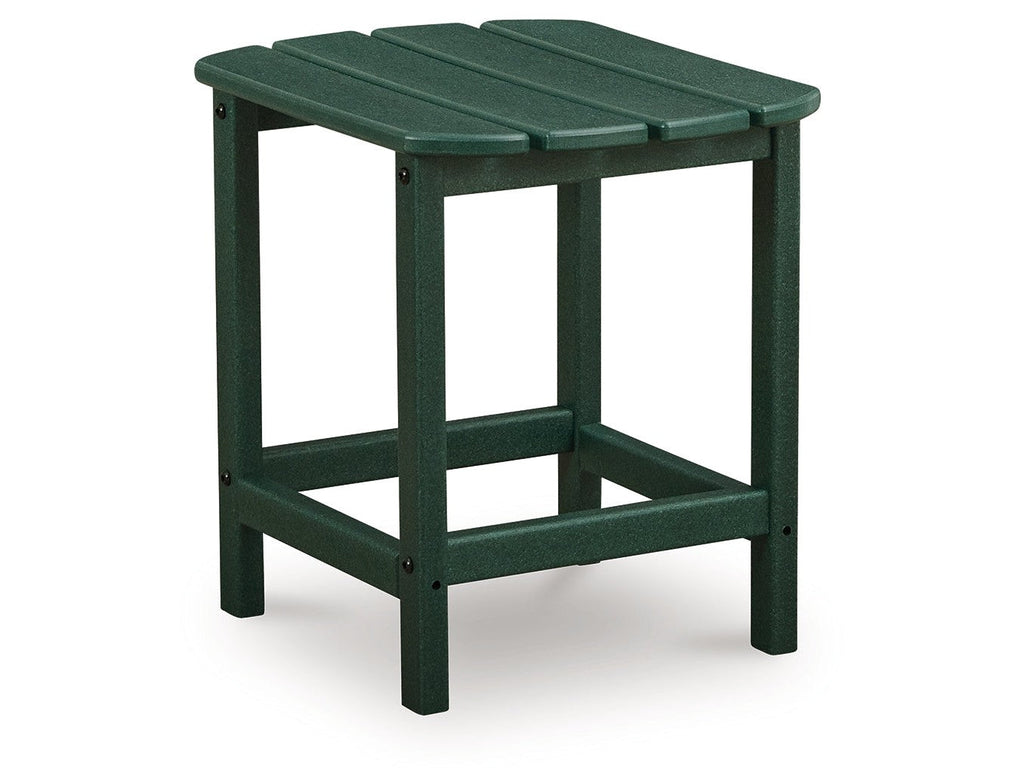 Sundown Shores Green Rectangular End Table