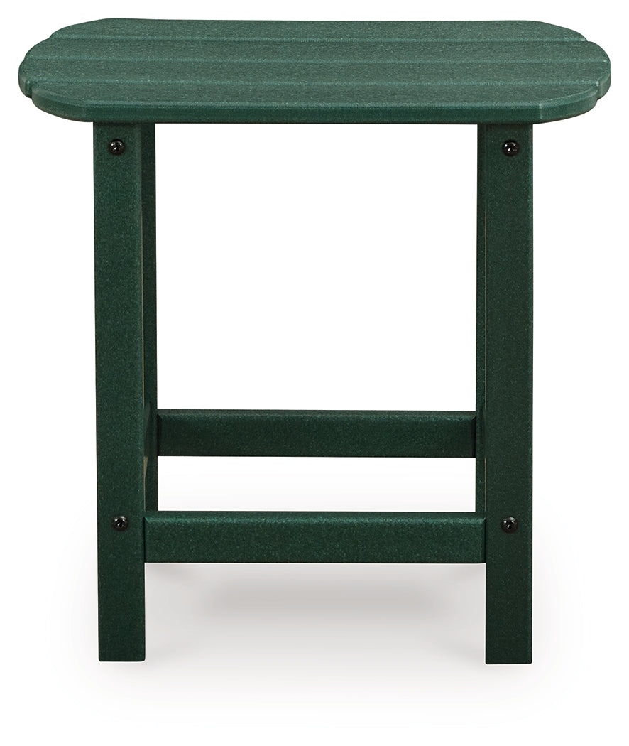 Sundown Shores Green Rectangular End Table