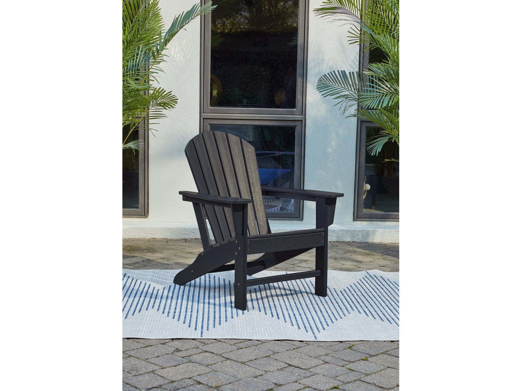 Sundown Treasure Black Adirondack Chair