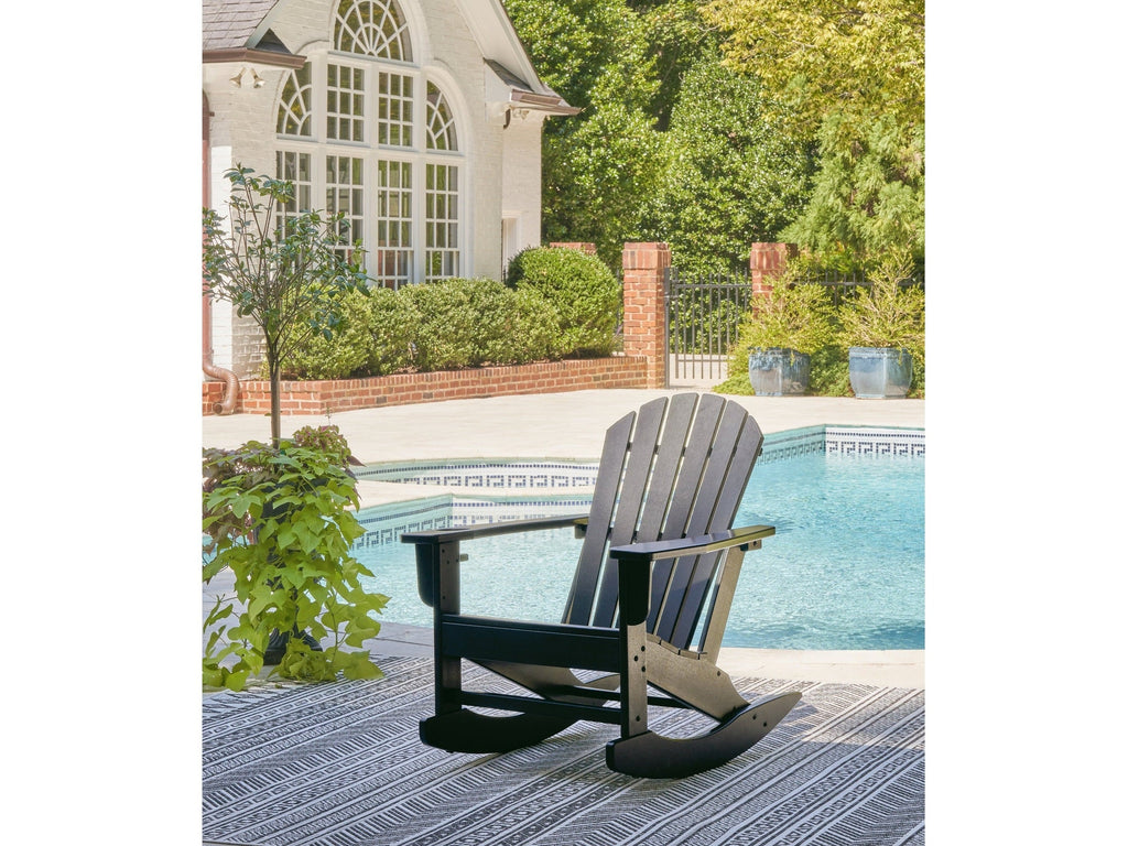 Sundown Treasure Black Outdoor Rocking Chair