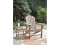 Sundown Treasure Driftwood Adirondack Chair with End Table