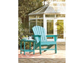 Sundown Treasure Turquoise Adirondack Chair with End Table