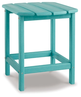 Sundown Treasure Turquoise Adirondack Chair with End Table