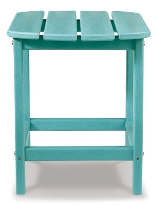 Sundown Treasure Turquoise Adirondack Chair with End Table