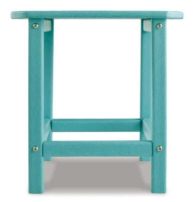 Sundown Treasure Turquoise Adirondack Chair with End Table