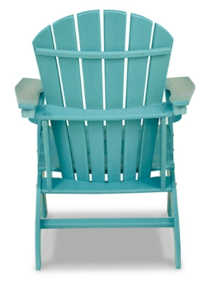 Sundown Treasure Turquoise Adirondack Chair with End Table