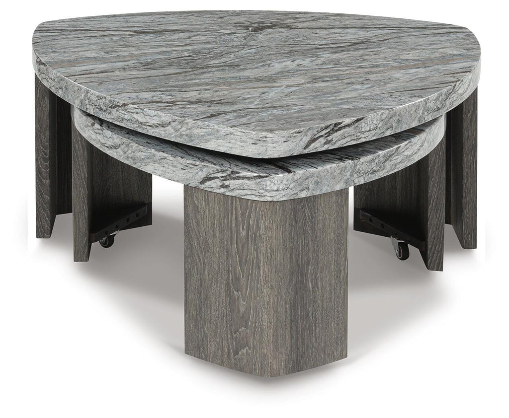 Surmour Gray/Brown Coffee Table and End Table