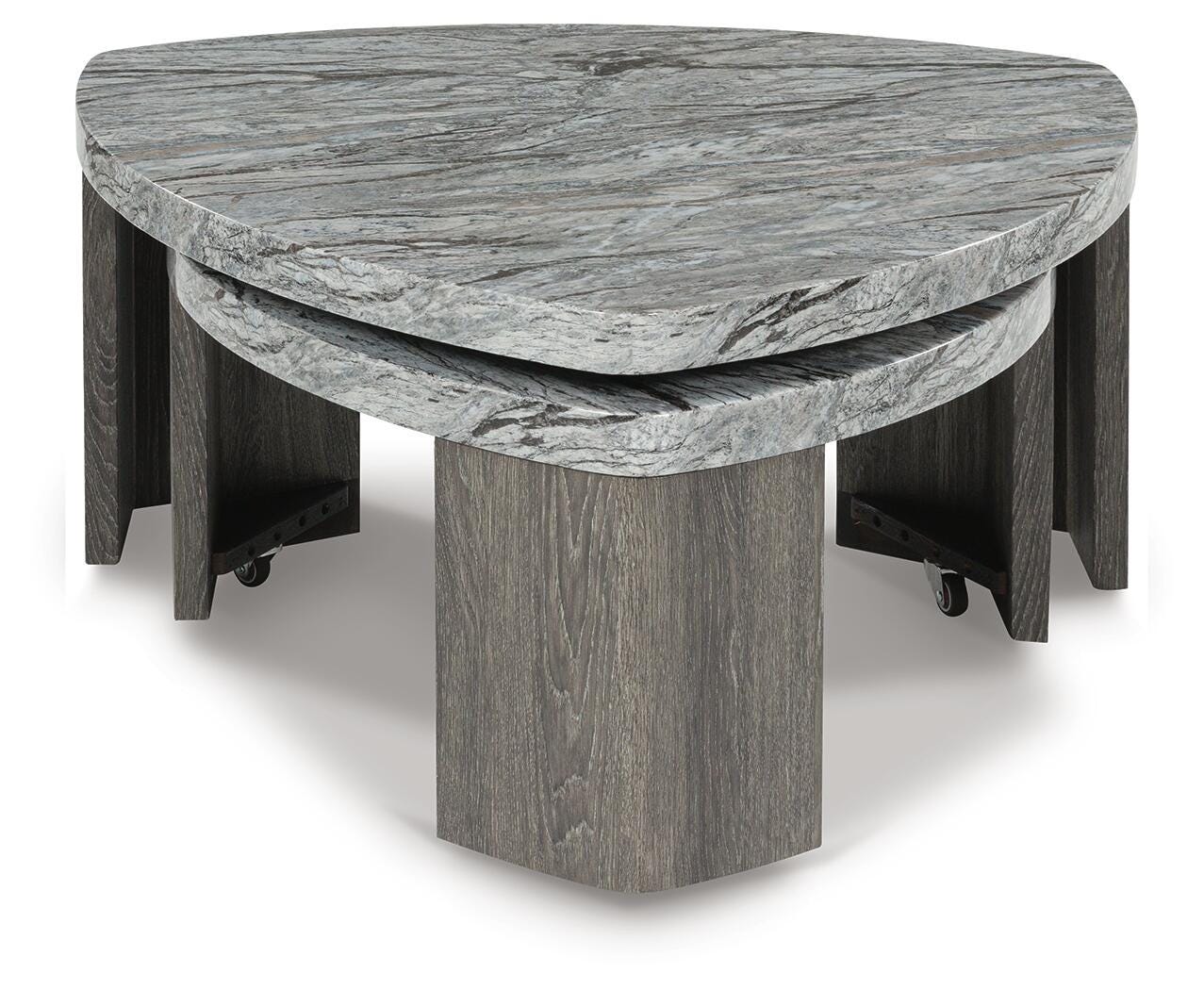 Surmour Gray/Brown Coffee Table and End Table
