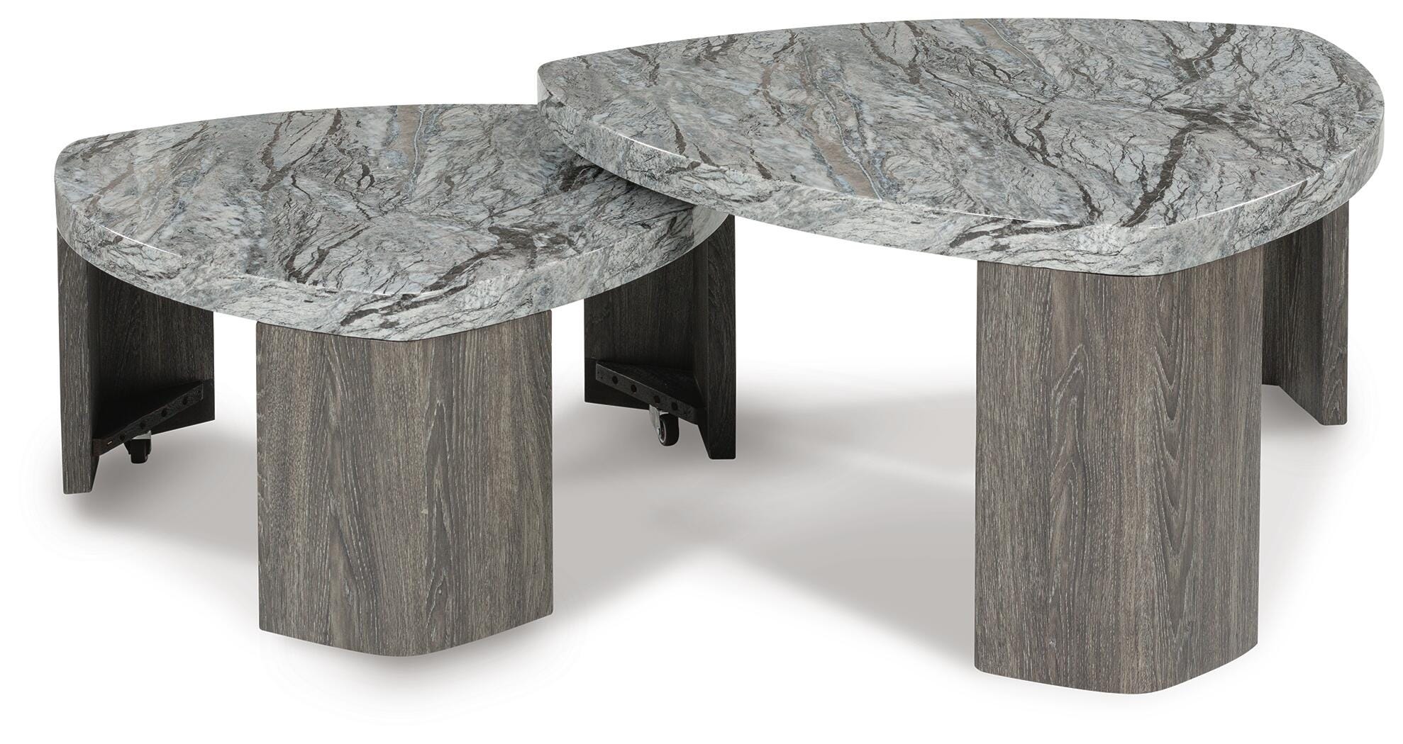 Surmour Gray/Brown Coffee Table and End Table