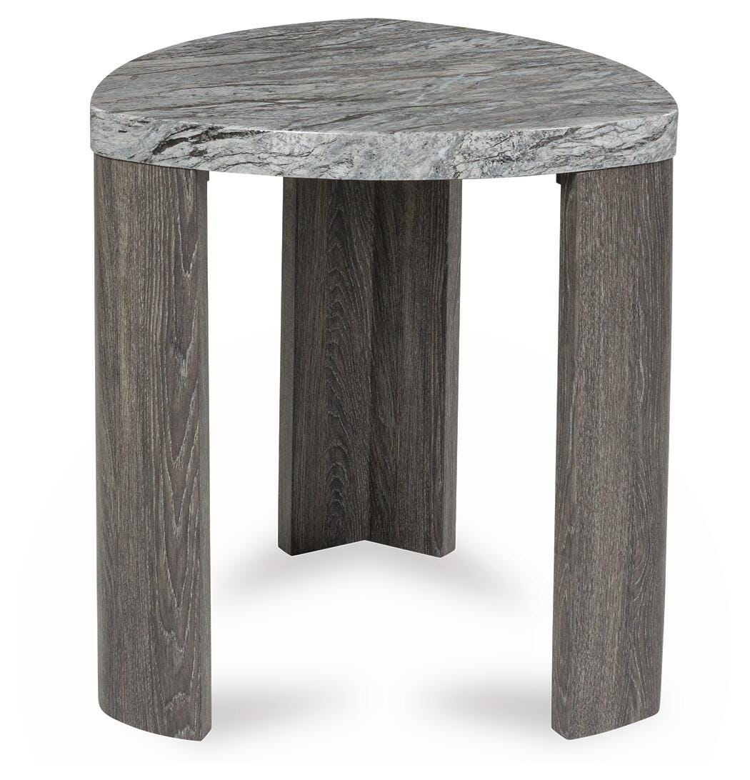 Surmour Gray/Brown Coffee Table and End Table