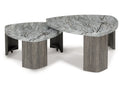 Surmour Gray/Brown Stacked Cocktail Table