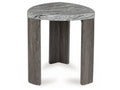 Surmour Gray/Brown Triangle End Table