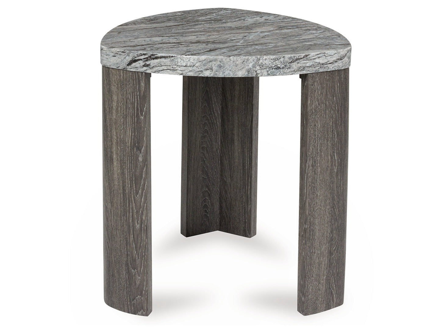 Surmour Gray/Brown Triangle End Table