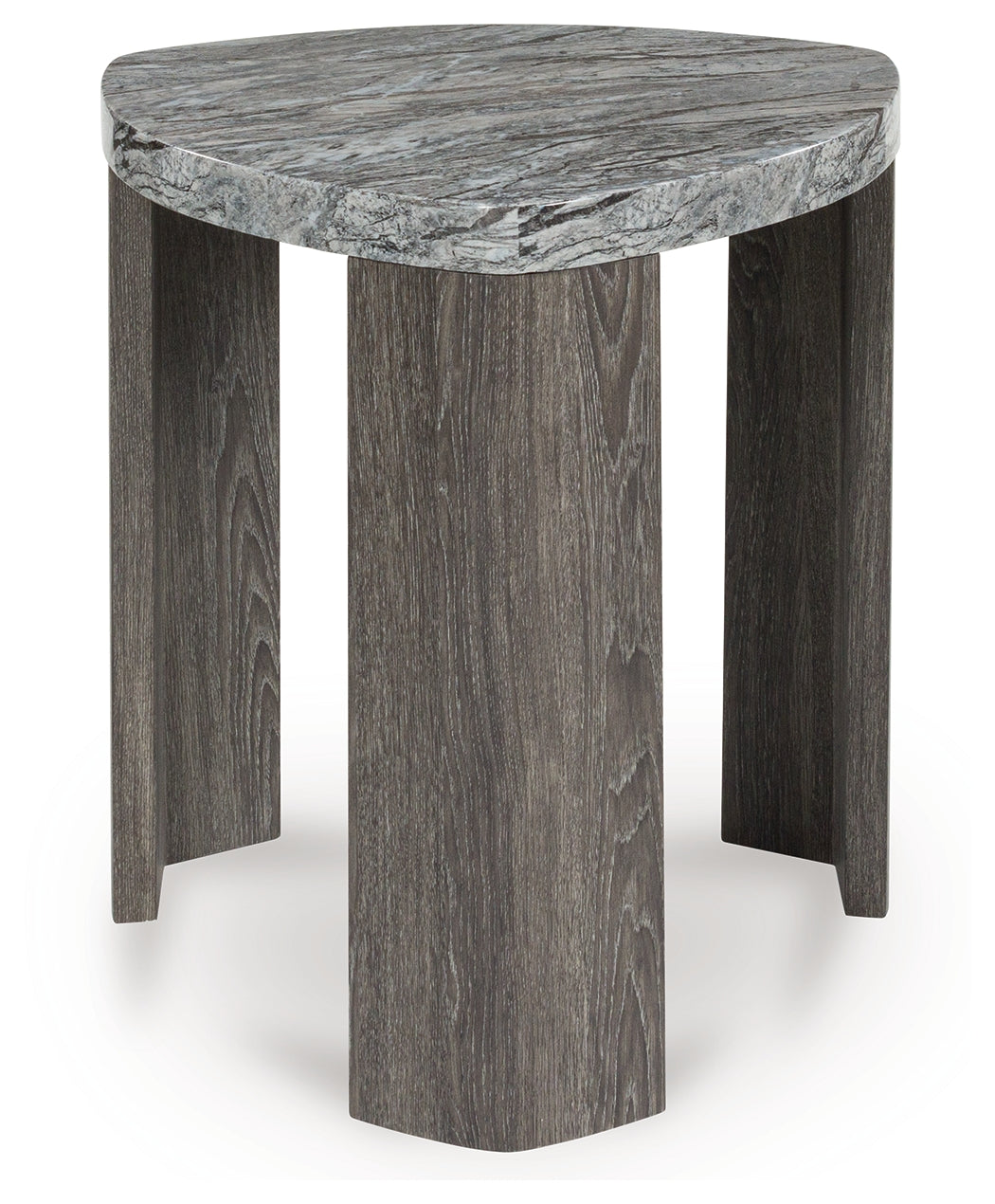 Surmour Gray/Brown Triangle End Table