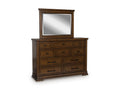 Taffenbrook Brown Dresser and Mirror