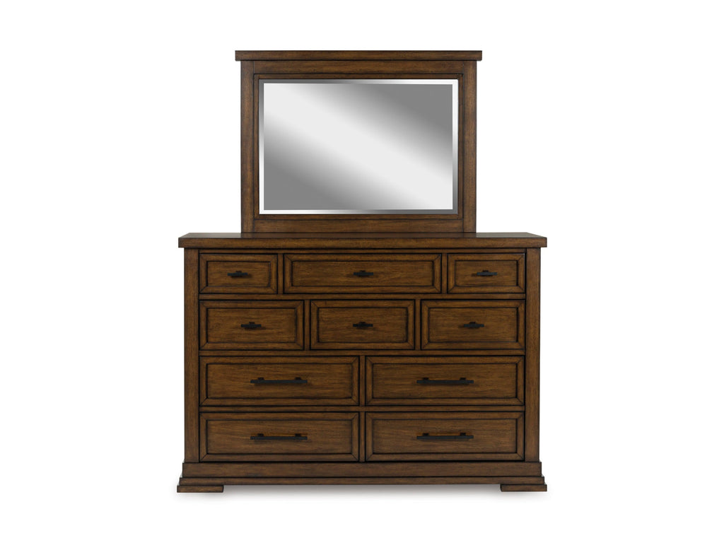 Taffenbrook Brown Dresser and Mirror