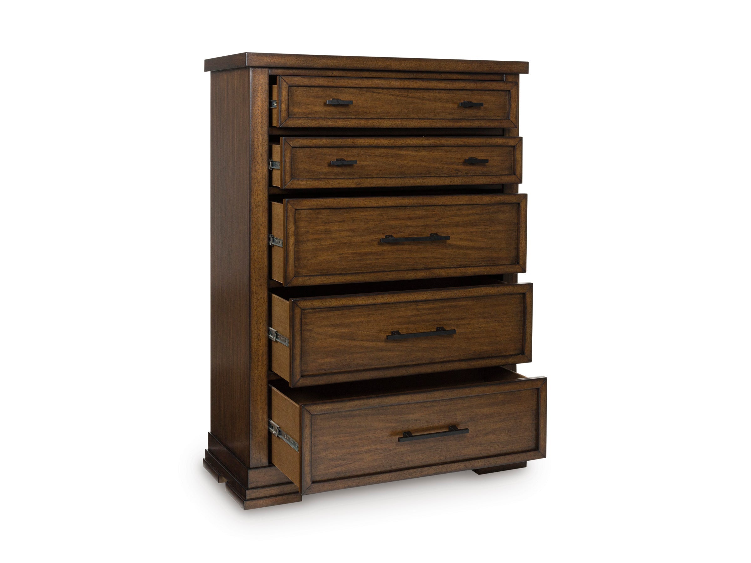 Taffenbrook Brown Five Drawer Chest