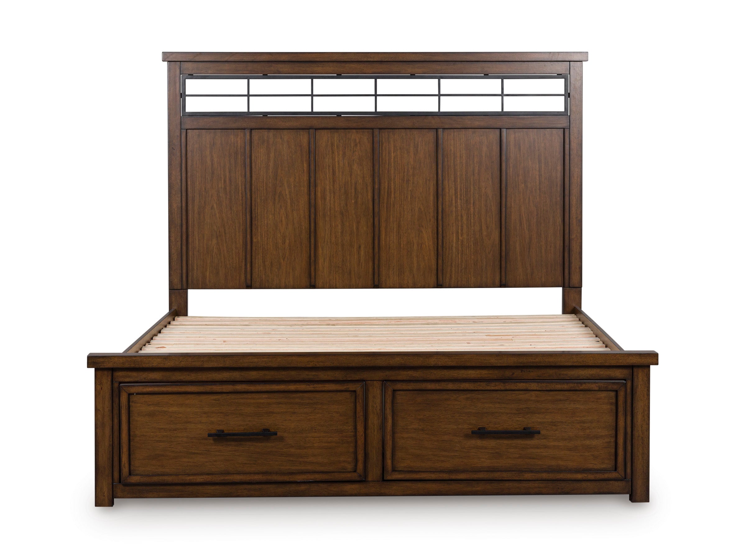Taffenbrook Brown King Panel Storage Bed