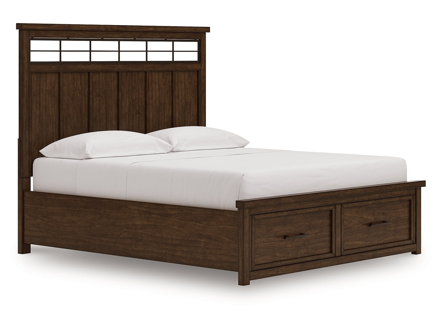 Taffenbrook Medium Brown California King Panel Storage Bed