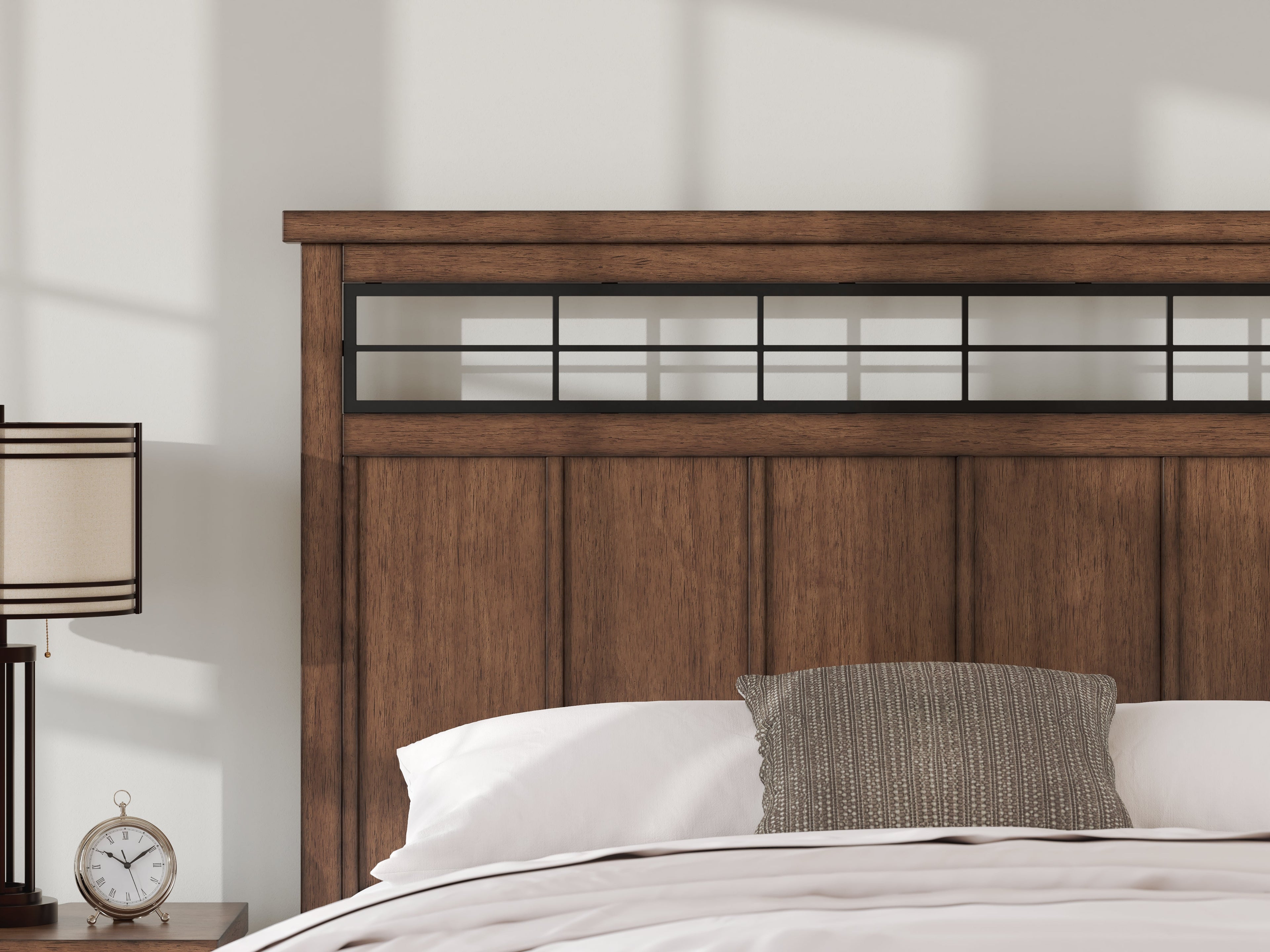 Taffenbrook Medium Brown California King Panel Storage Bed
