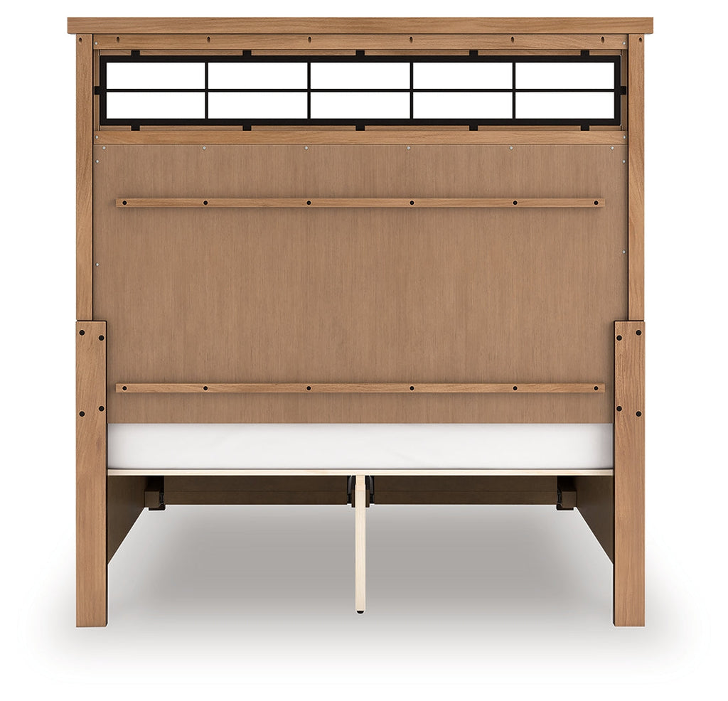 Taffenbrook Medium Brown Queen Panel Storage Bed