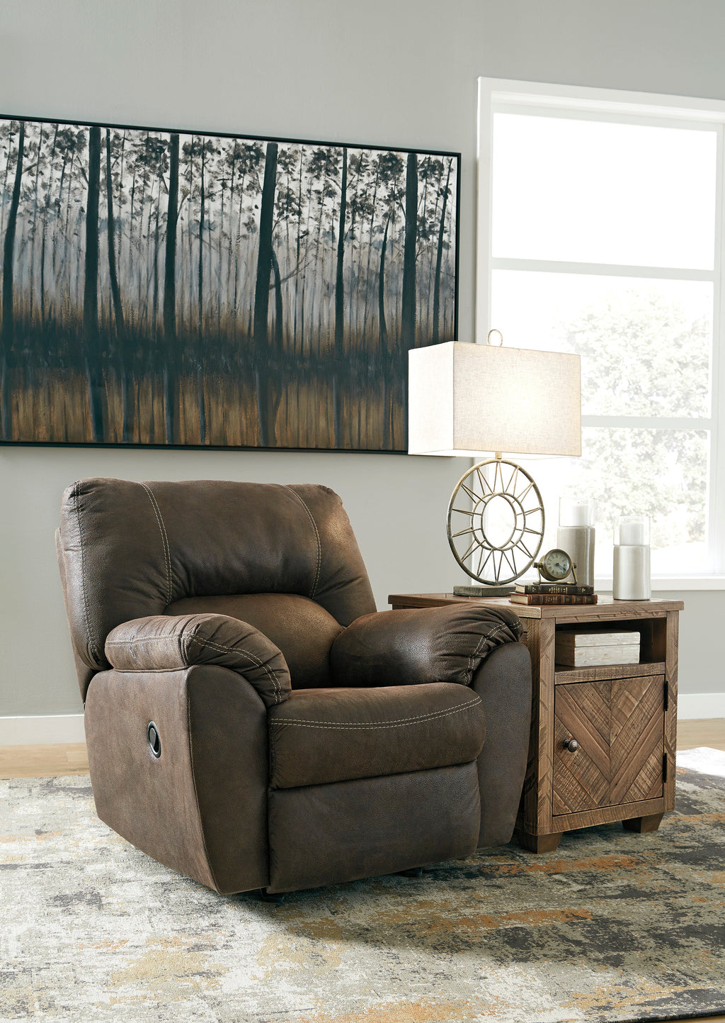 Tambo Faux Leather Manual Recliner