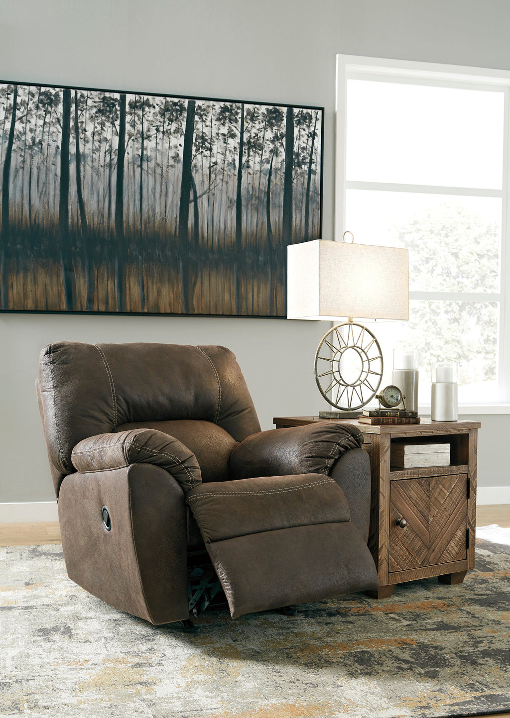 Tambo Faux Leather Manual Recliner