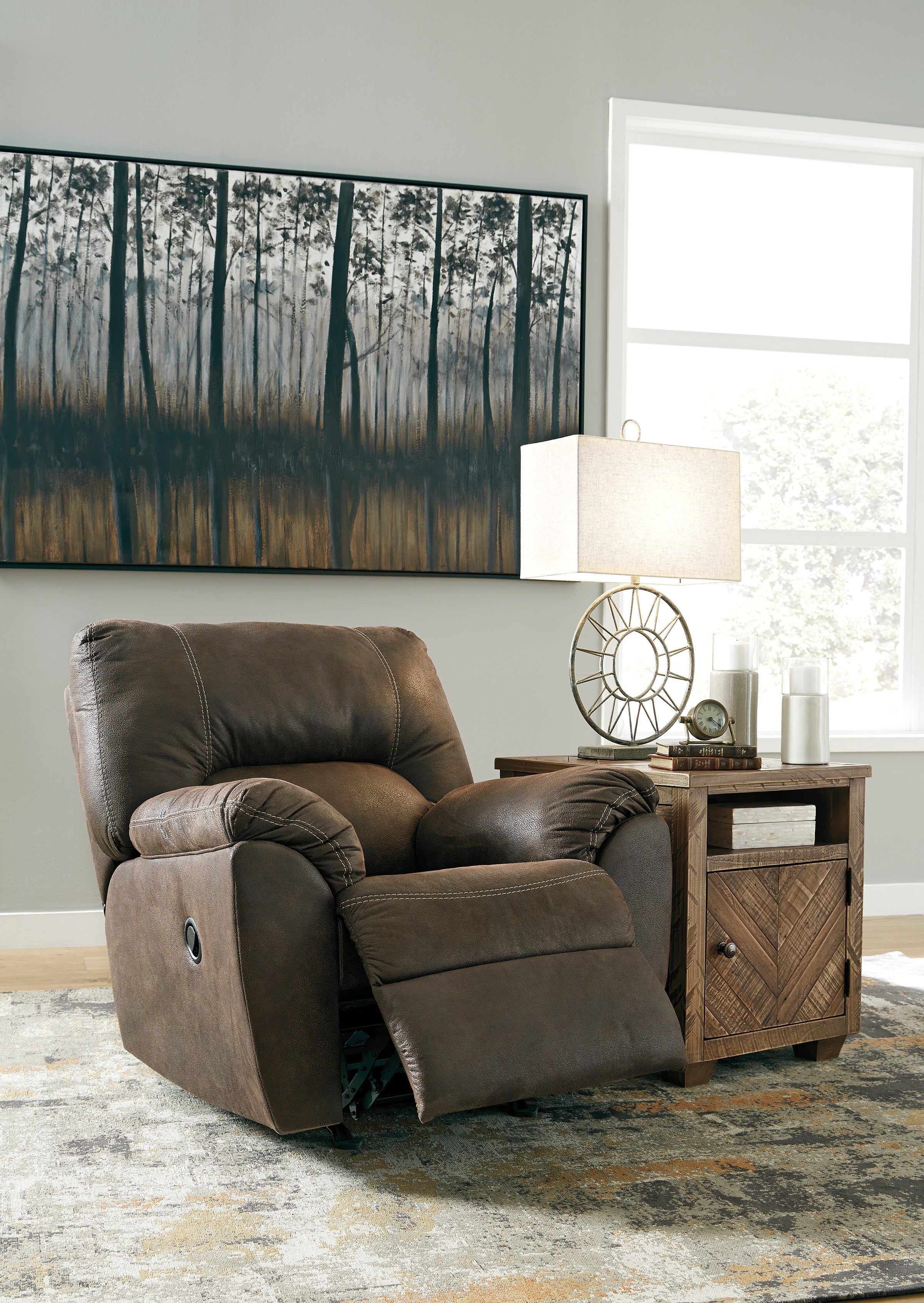 Tambo Faux Leather Manual Recliner