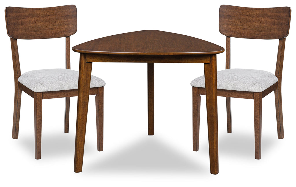 Tameride Brown Dining Table and 2 Chairs