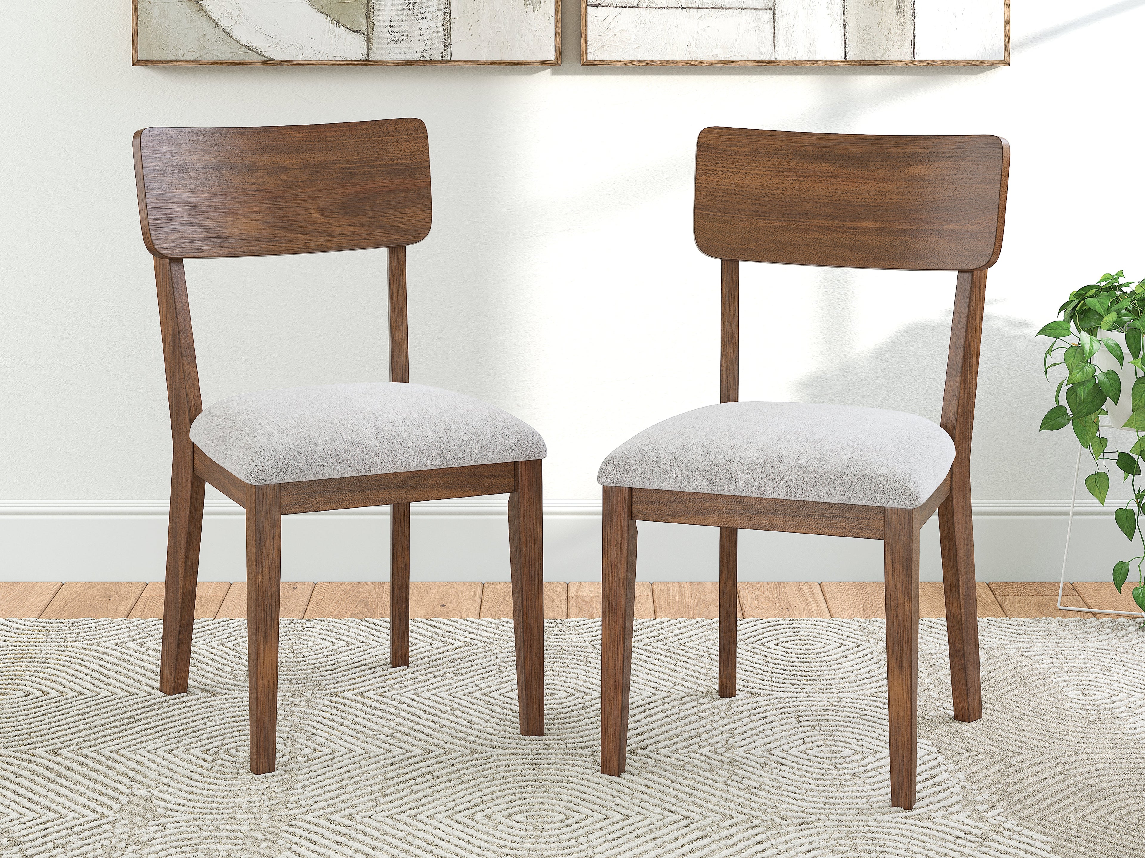 Tameride Brown Dining Table and 2 Chairs
