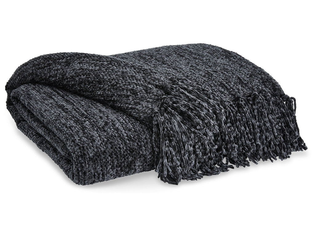 Tamish Black Throw