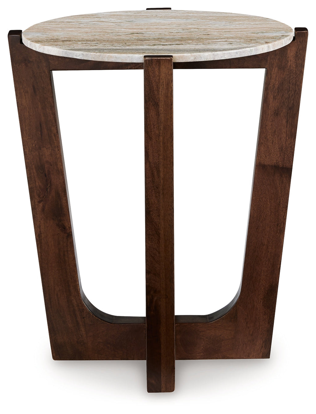 Tanidore Warm Brown Round End Table