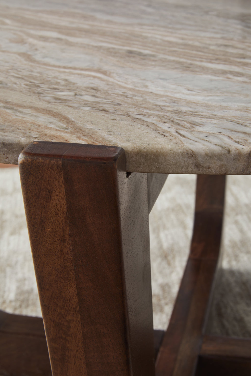 Tanidore Warm Brown Round End Table